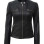 Helen Womens Black Leather Jacket