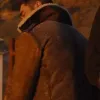 Zac Efron The Iron Claw 2023 Brown Shearling Leather Jacket Zac Efron The Iron Claw 2023 Brown Shearling Leather Jacket
