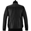 EMINEM BLACK LEATHER BOMBER JACKET