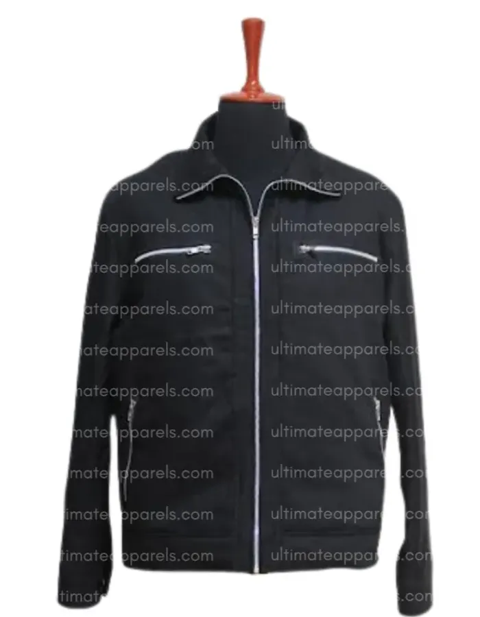 CRANK HIGHT VOLTAGE JASON STATHAM (CHEV CHELIOS) BLACK COTTON JACKET CRANK HIGHT VOLTAGE JASON STATHAM (CHEV CHELIOS) BLACK COTTON JACKET