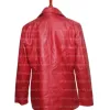 Madame Web 2024 Dakota Johnson (Madame Web) Maroon Leather Coat