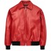 Drake Albanian Flag Red Leather Jacket
