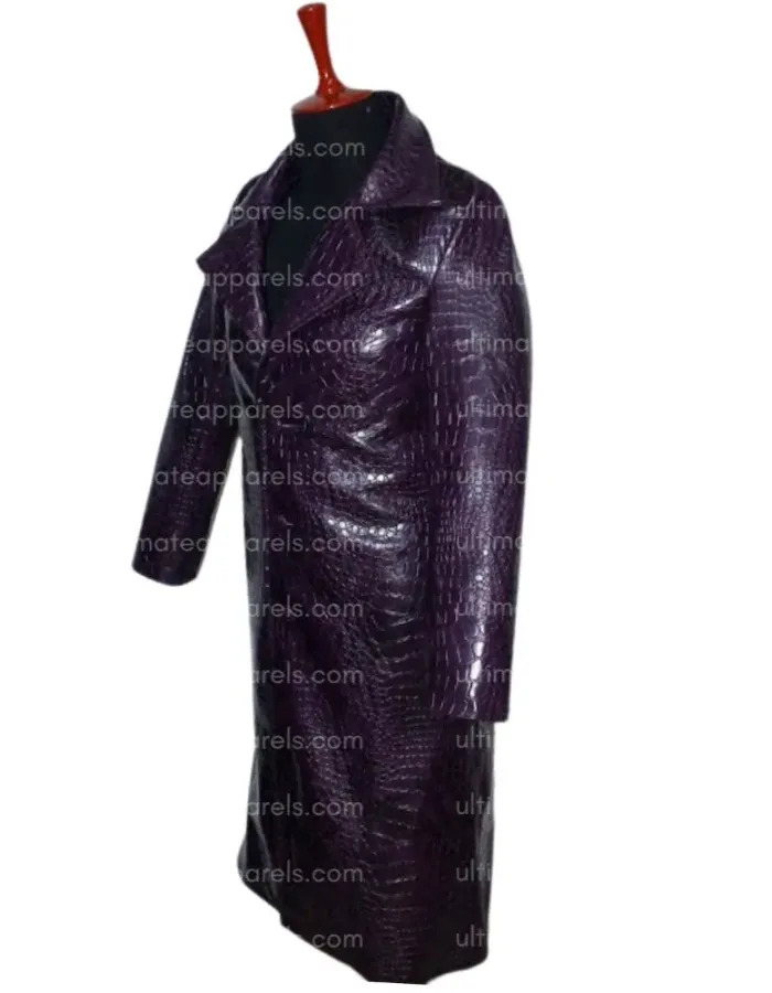 Jared Leto Suicide Squad Crocodile Joker Coat Jared Leto Suicide Squad Crocodile Joker Coat