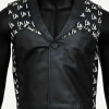 LA Knight WWE Smackdown Black Leather Vest