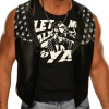 LA Knight WWE Smackdown Black Leather Vest