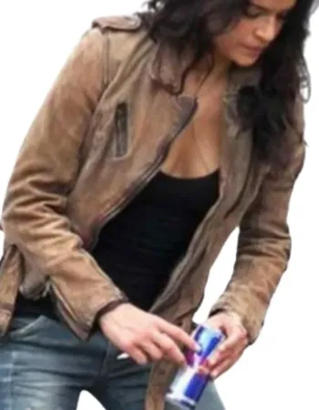 Fast And Furious 7 Michelle Rodriguez (Letty Ortiz) Leather Jacket Fast And Furious 7 Michelle Rodriguez (Letty Ortiz) Leather Jacket