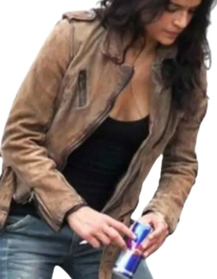 Fast And Furious 7 Michelle Rodriguez (Letty Ortiz) Leather Jacket Fast And Furious 7 Michelle Rodriguez (Letty Ortiz) Leather Jacket
