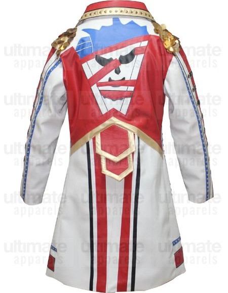 WWE Cody Rhodes White Military Leather Coat