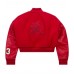 Teyana Taylor Jordan Red Wool Varsity Jacket