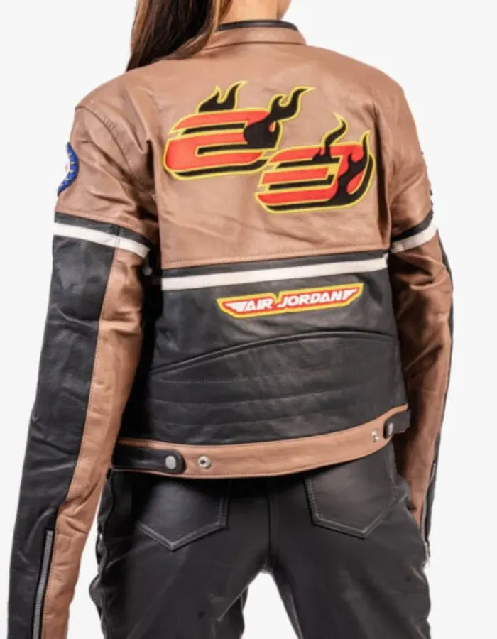 Cactus Jack Brown Leather Jacket Cactus Jack Brown Leather Jacket