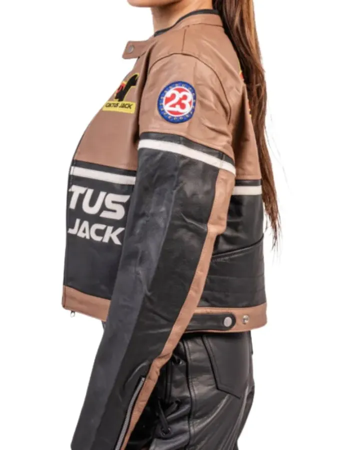 Cactus Jack Brown Leather Jacket Cactus Jack Brown Leather Jacket
