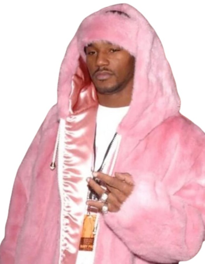 American Rapper Cam Ron Pink Fur Coat American Rapper Cam Ron Pink Fur Coat