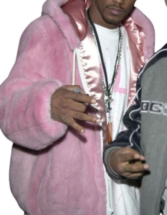 American Rapper Cam Ron Pink Fur Coat American Rapper Cam Ron Pink Fur Coat