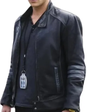 Power Rangers Rpm Dan Ewing (Dillon) Leather Jacket Power Rangers Rpm Dan Ewing (Dillon) Leather Jacket