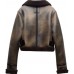 Tracker Sofia Pernas Leather Shearling Jacket