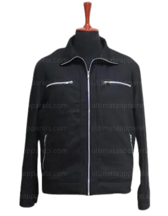 CRANK HIGHT VOLTAGE JASON STATHAM (CHEV CHELIOS) BLACK COTTON JACKET CRANK HIGHT VOLTAGE JASON STATHAM (CHEV CHELIOS) BLACK COTTON JACKET