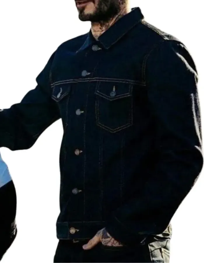Save Our Squad David Beckham Blue Denim Jacket