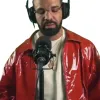 Drake On The Radar Red Leather Jacket Drake On The Radar Red Leather Jacket