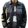Ed Hardy Bomber Leather Jacket