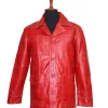 Fight Club Brad Pitt Tyler Durden Red Leather Jacket Fight Club Brad Pitt Tyler Durden Red Leather Jacket