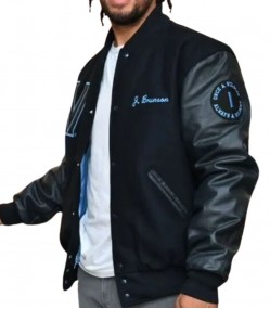 Jalen Brunson Villanova Black Wool Jacket