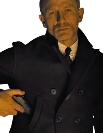 Skyfall Daniel Craig (James Bond) Wool Peacoat