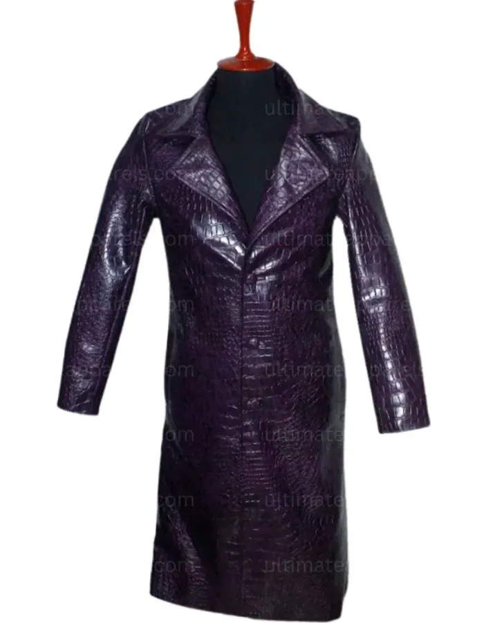 Jared Leto Suicide Squad Crocodile Joker Coat Jared Leto Suicide Squad Crocodile Joker Coat