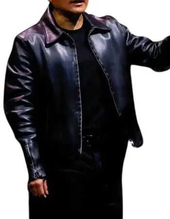 Jensen Huang Nvidia President Black Leather Jacket Jensen Huang Nvidia President Black Leather Jacket