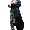 Kim Kardashian Black Leather Long Coat Kim Kardashian Black Leather Long Coat