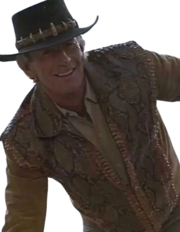 Crocodile Dundee Paul Hogan (Michael J. 'Crocodi) Leather Jacket