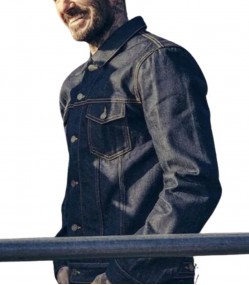 Save Our Squad David Beckham Blue Denim Jacket