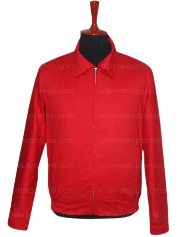 THE FURY OF LIVING JAMES DEAN (JIM STARK) RED COTTON JACKET 