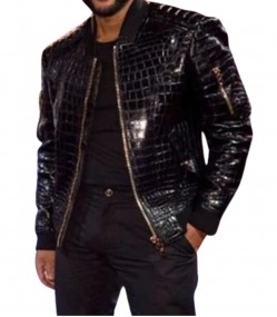 The Voice John Legend Crocodile Leather Jacket