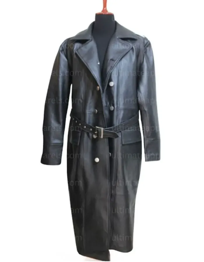 Ww2 German Schutzstaffel Black Trench Coat Ww2 German Schutzstaffel Black Trench Coat
