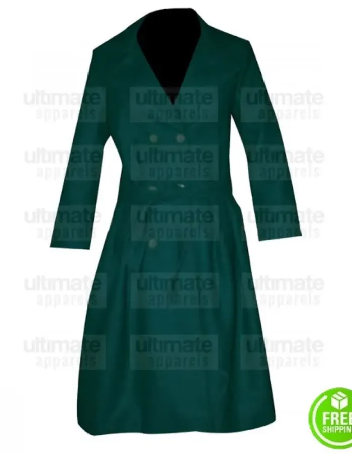 AGE OF ADALINE BLAKE LIVELY (ADALINE) GREEN TRENCH COAT
