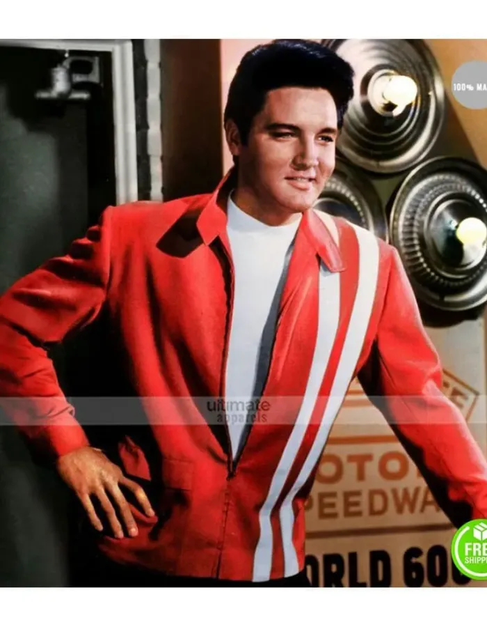 Elvis Presley Speedway Blue/Red Jacket Elvis Presley Speedway Blue/Red Jacket