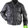 German Military Surplus Police Cop Leather Jacket