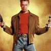 LAST ACTION HERO ARNOLD SCHWARZENEGGER TAN BROWN JACKET LAST ACTION HERO ARNOLD SCHWARZENEGGER TAN BROWN JACKET
