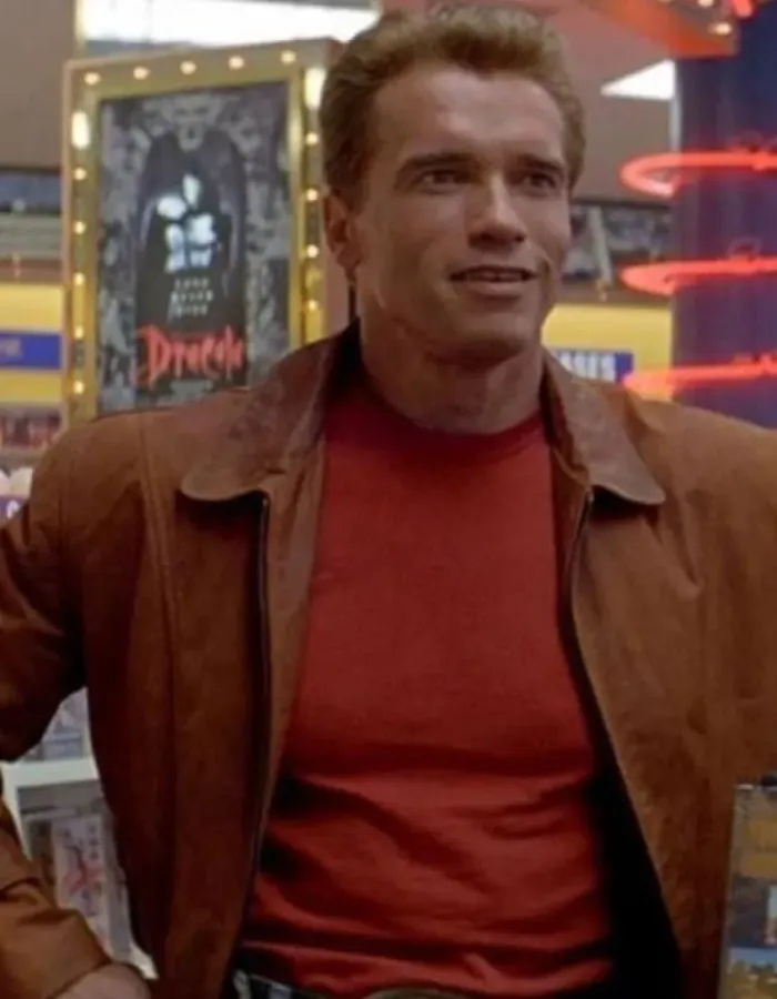 LAST ACTION HERO ARNOLD SCHWARZENEGGER TAN BROWN JACKET LAST ACTION HERO ARNOLD SCHWARZENEGGER TAN BROWN JACKET