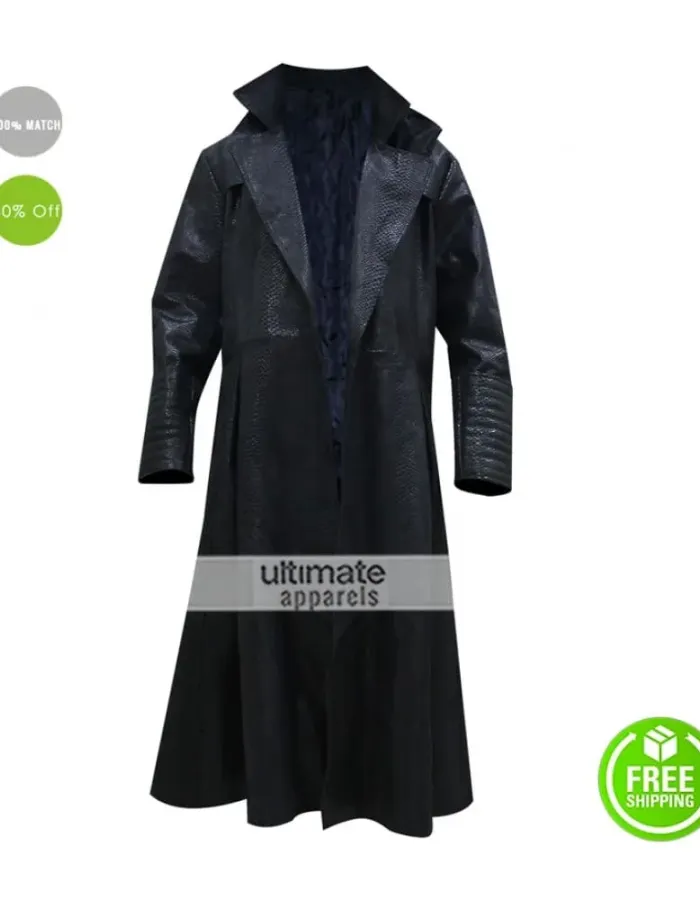 Morpheus The Matrix Laurence Fishburne Alligator Coat