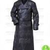 WW2 German Gestapo Black Trench Leather Coat WW2 German Gestapo Black Trench Leather Coat