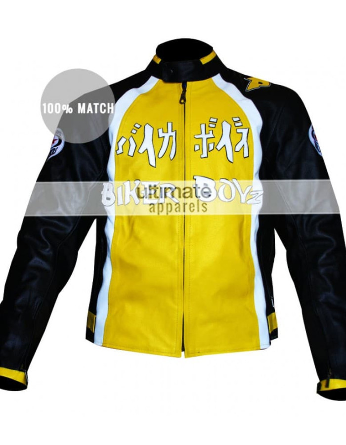 Biker Boyz Derek Luke Kid Yellow Motorcycle Jacket Biker Boyz Derek Luke Kid Yellow Motorcycle Jacket