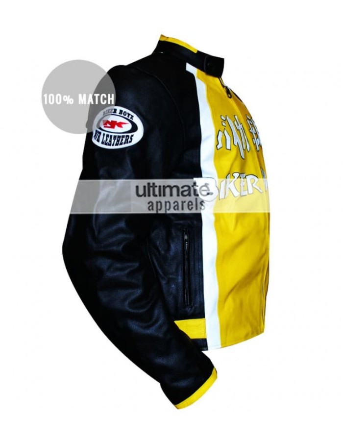 Biker Boyz Derek Luke Kid Yellow Motorcycle Jacket Biker Boyz Derek Luke Kid Yellow Motorcycle Jacket