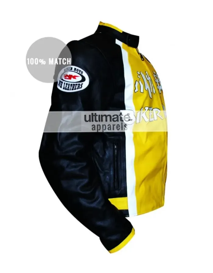 Biker Boyz Derek Luke Kid Yellow Motorcycle Jacket Biker Boyz Derek Luke Kid Yellow Motorcycle Jacket