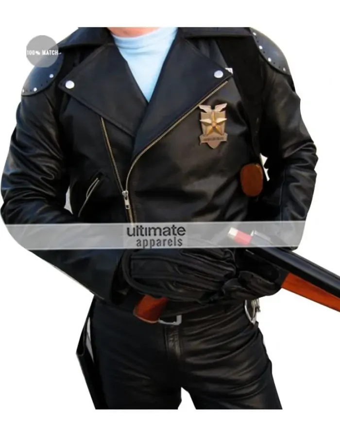 Mad Max Rockatansky Mel Gibson Black Biker Leather Jacket