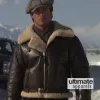 Rocky 4 Sylvester Stallone Rocky Balboa Bomber Shearling Leather Jacket Rocky 4 Sylvester Stallone Rocky Balboa Bomber Shearling Leather Jacket