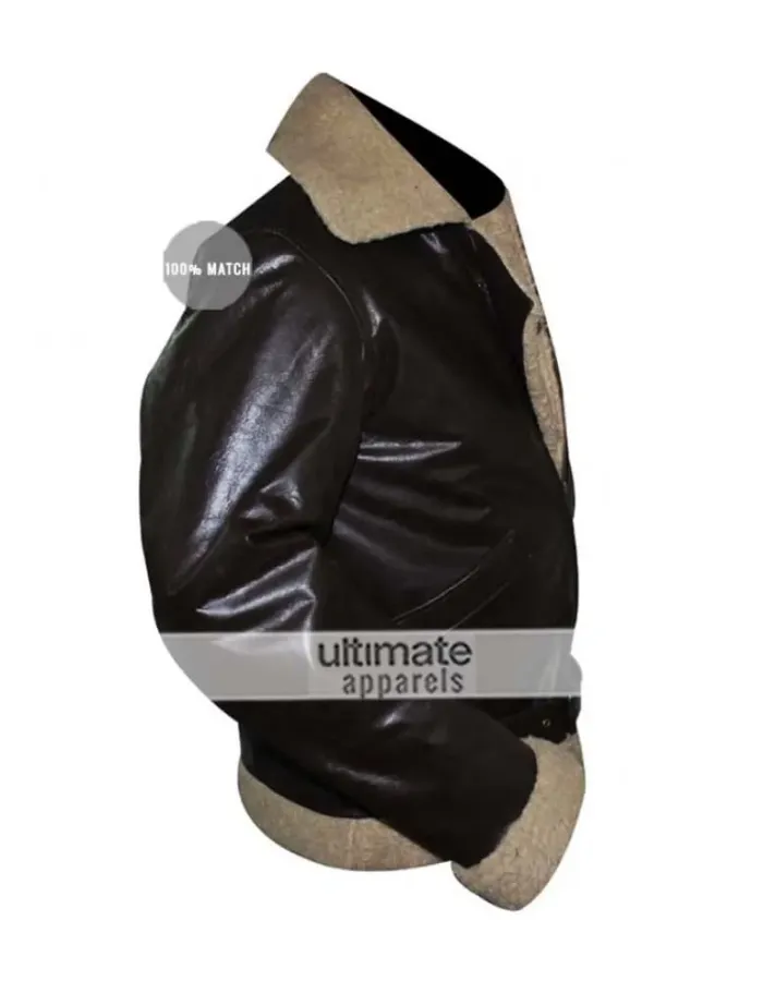 Rocky 4 Sylvester Stallone Rocky Balboa Bomber Shearling Leather Jacket Rocky 4 Sylvester Stallone Rocky Balboa Bomber Shearling Leather Jacket