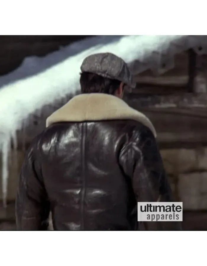 Rocky 4 Sylvester Stallone Rocky Balboa Bomber Shearling Leather Jacket Rocky 4 Sylvester Stallone Rocky Balboa Bomber Shearling Leather Jacket