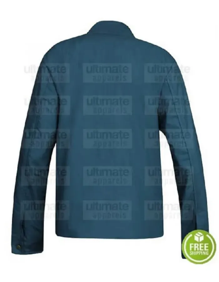 YOU PENN BADGLEY (JOE GOLDBERG) BLUE COTTON JACKET YOU PENN BADGLEY (JOE GOLDBERG) BLUE COTTON JACKET