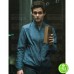 YOU PENN BADGLEY (JOE GOLDBERG) BLUE COTTON JACKET